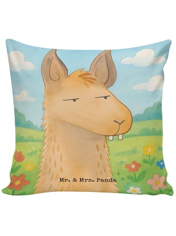 Mr. & Mrs. Panda kuschelkissen 40x40 Lamakopf Genervt Design ohn... in Weiß