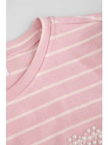 Coccodrillo T-Shirt mit kurzen Ärmeln in rosa