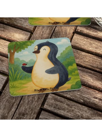 Mr. & Mrs. Panda Tischuntersetzer Pinguin Marienkäfer Design ohn... in Weiß