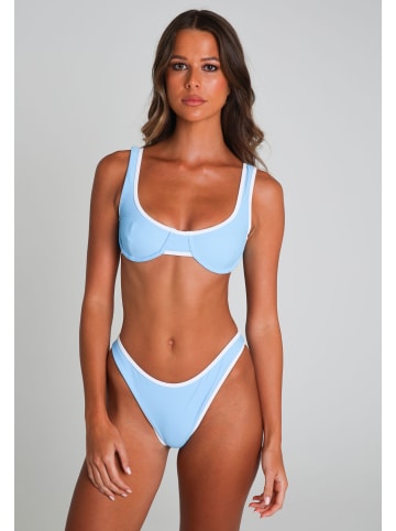 Moda Minx Bikini-Top in Powder Blue