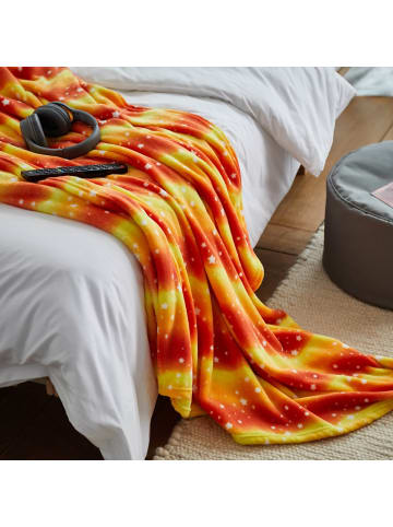 Lumaland Kuscheldecke für Kinder 150x180cm orange  Orange