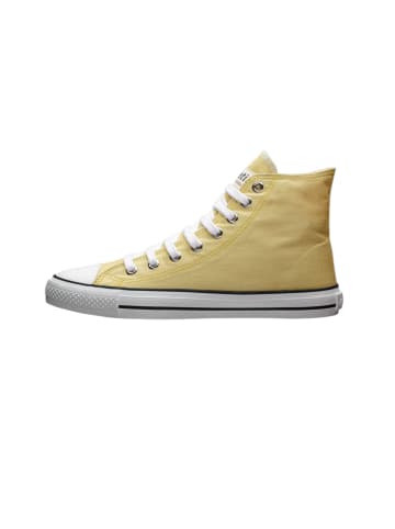 ethletic Canvas Sneaker White Cap Hi Cut in Watersign Yellow | Just White