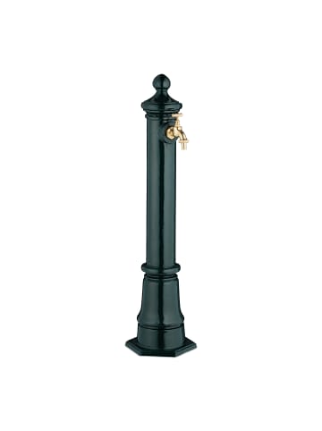 relaxdays Standbrunnen in Dunkelgrün - (B)18 x (H)80 x (T)20,5 cm