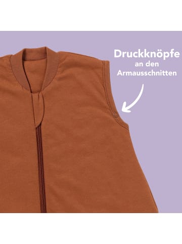 Schlummersack Schlafsack mit Füßen, 1.0 TOG in Hellbraun