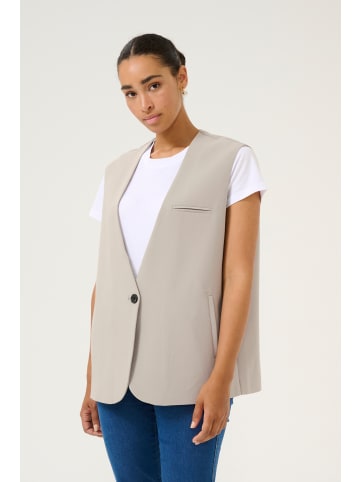 Kaffe Weste KAvitta Baggy fit in Elephant Skin