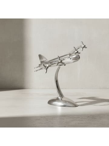 KADIMA DESIGN Dekofigur | Aluminium, Silber, Flugzeug-Propeller