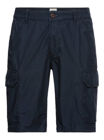 Camel Active Regular Fit Cargo Shorts mit Minimal Print in Dunkelblau