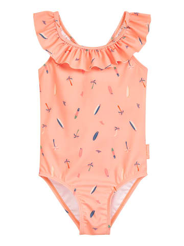 Playshoes UV-Schutz Badeanzug Surfbrett Palme in altrosa