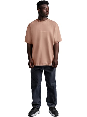 Reichstadt Reichstadt Oversized T-Shirt Herren  22RS033 Warm Brown 4XL
