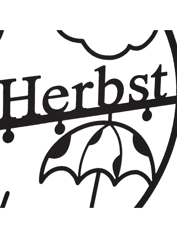 UNUS Dekohänger Herbst Zauber runder Dekoring in Rost