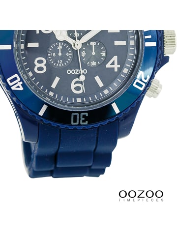 Oozoo Analog-Armbanduhr Oozoo Timepieces dunkelblau groß (ca. 43mm)