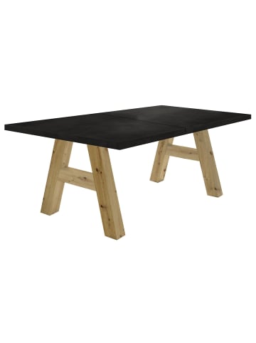 58 aufm Kessel ESSTISCH ausziehbar Elia 1 140 x 90 x 75 Esszimmertisch Asteiche/Schwarzstahl