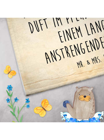 Mr. & Mrs. Panda Handtuch Pferd Springen mit Spruch in Vintage