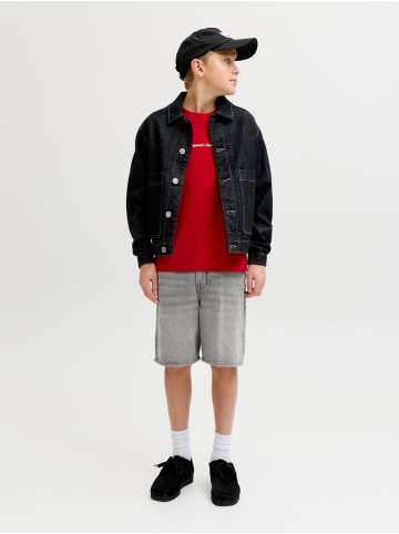 JACK & JONES Junior 5-Pocket-Shorts Jjitony Stonewashed in grey denim