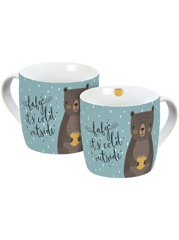 Geda Labels Tasse Winterbär in Blau - 300 ml