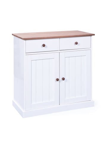 ebuy24 Sideboard Wright Weiß 90 x 45 cm