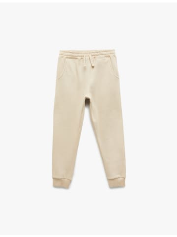 KOTON SWEAT BOTTOMS in Beige