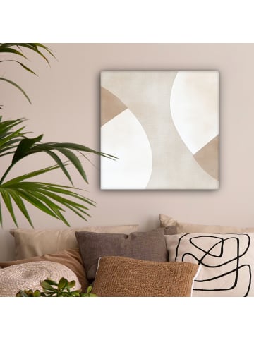 MuchoWow Leinwand Bilder Sandfarben