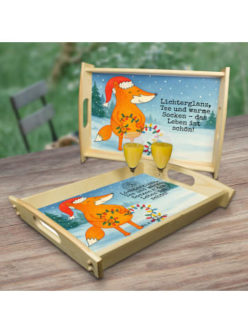 Mr. & Mrs. Panda Tablett Fuchs Weihnachten Design mit Spruch in Weiß