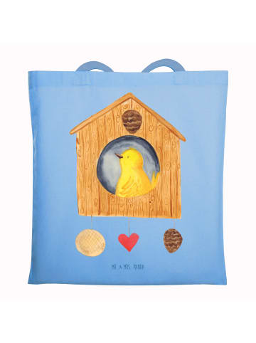 Mr. & Mrs. Panda Schultertasche Vogelhaus Home ohne Spruch in Sky Blue