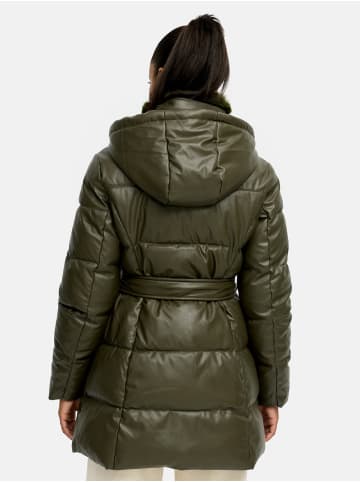 Tazzio Steppmantel mit Kapuze "F802" - in Khaki