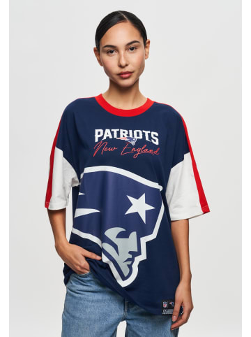 Re:Covered T-Shirt NFL Patriots New England Cut and Sew Oversized in Navy
