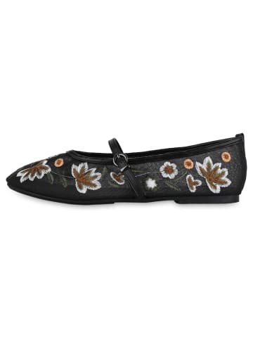 VAN HILL Riemchenballerinas Ella in Schwarz