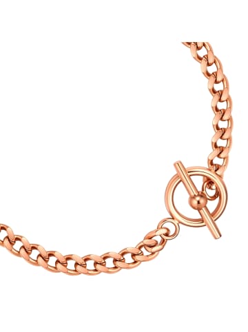 Glanzstücke München Armband T-Bar aus Edelstahl in roségold