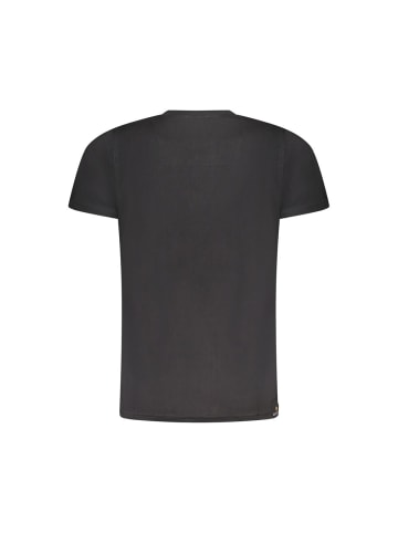 ESERCITO 1659 Schwarzes Baumwoll-T-Shirt