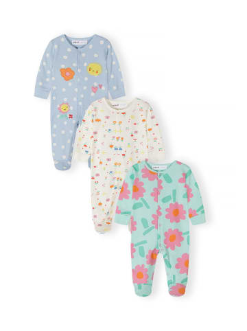 Minoti 3-er Pack Strampler 28BABYPACK1 in mint