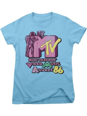 MTV Shirt "MTV Video Music Awards 86 Girly Tee" in Blau