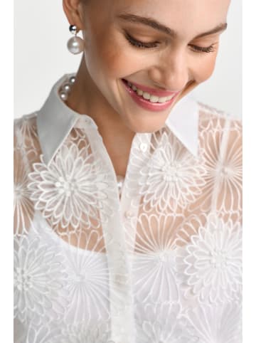 Rich & Royal Flower Blouse in White