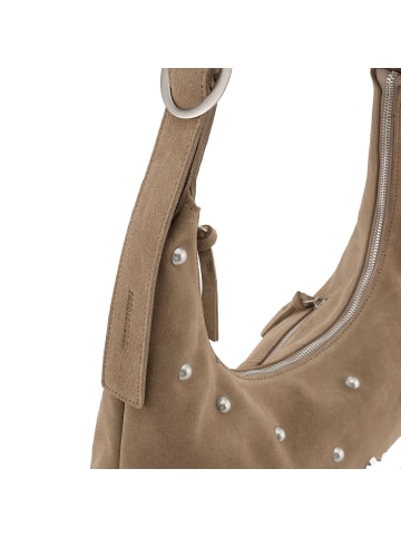 FREDs BRUDER Endless Beads Schultertasche Leder 44 cm in taupe