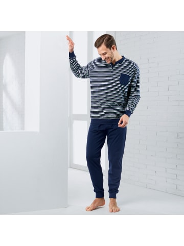 REDBEST Single-Jersey Schlafanzug in marine