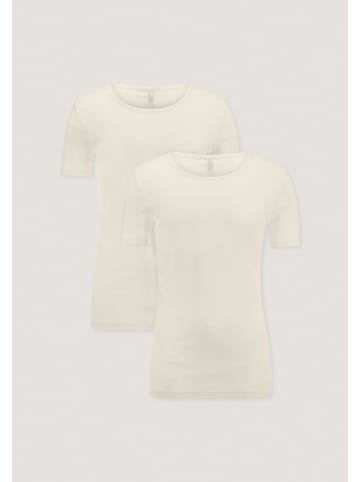 Hessnatur T-Shirt Fitted 2er Pack in natur
