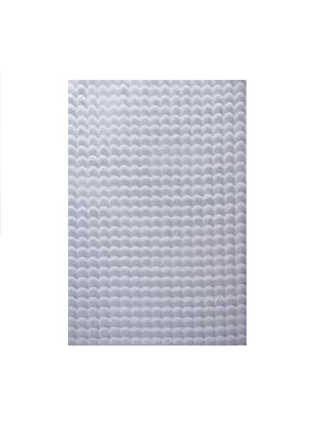 KADIMA DESIGN Teppich Hochflor Waschbar Einfarbig ALBA Strapazierfähig OEKO-TEX in Silber
