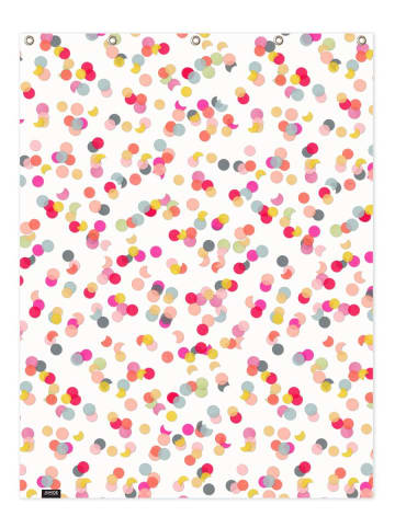Juniqe Duschvorhang "Confetti Mix Pink" in Bunt