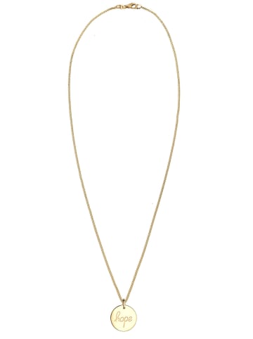Elli Halskette 925 Sterling Silber Hope-Schriftzug in Gold