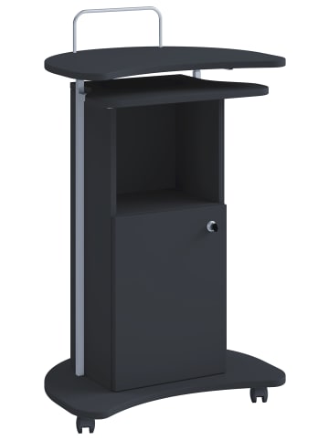 ebuy24 Schreibtisch Komil Schwarz 56 x 41 cm