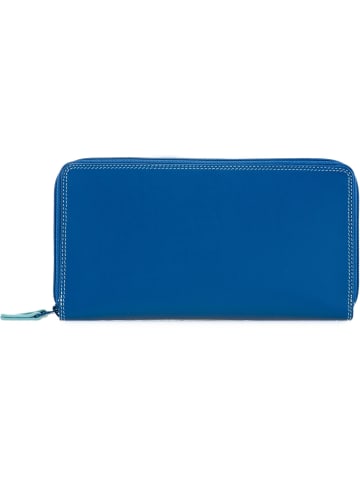 MYWALIT Medium Tri-fold Geldbörse I Leder 14 cm in denim