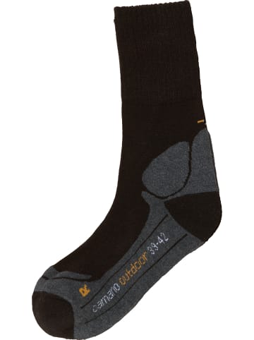 camano Unisex-Outdoor-Socken 1 Paar in schwarz