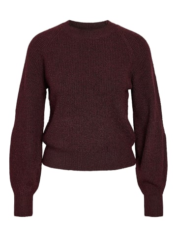 Noisy may Strickpullover mit Rundhals und Rippbündchen in Weinrot