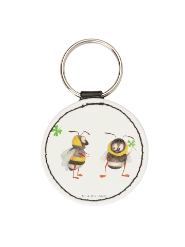 Mr. & Mrs. Panda Taschenanhänger Hummeln Kleeblatt ohne Spruch in Weiß