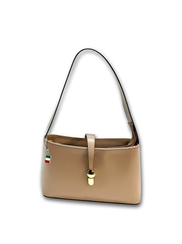 Florence Leder Umhängetasche Florence Tasche beige ca. 28cm