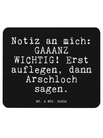 Mr. & Mrs. Panda Mousepad Notiz an mich: GAAANZ... mit Spruch in Schwarz