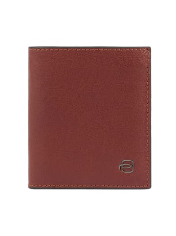 Piquadro Black Square Geldbörse RFID Schutz Leder 8.5 cm in tobacco