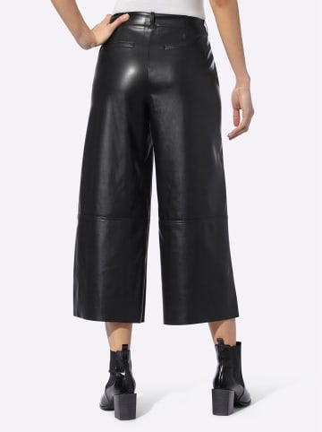 Heine Lederimitathose in schwarz