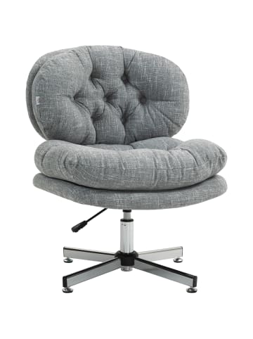 HOMCOM Bürostuhl-65L x 65B x 84-94H cm-Grau
