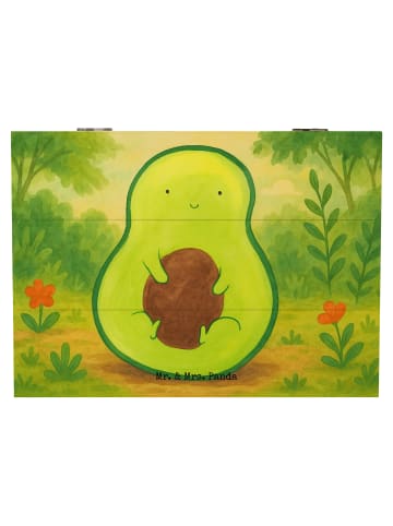 Mr. & Mrs. Panda Geschenkbox Avocado Kern Design ohne Spruch in Weiß