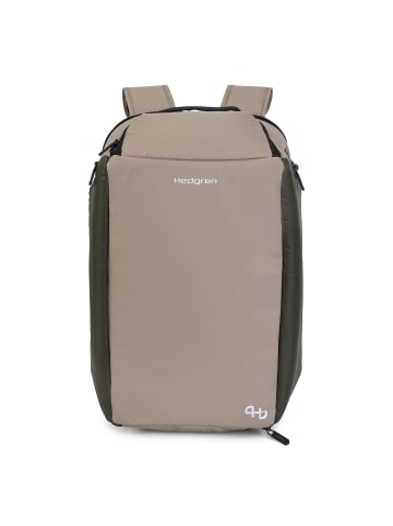 Hedgren Commute Turtle Business-Rucksack RFID Schutz 54 cm Laptopfach in vintage beige eco